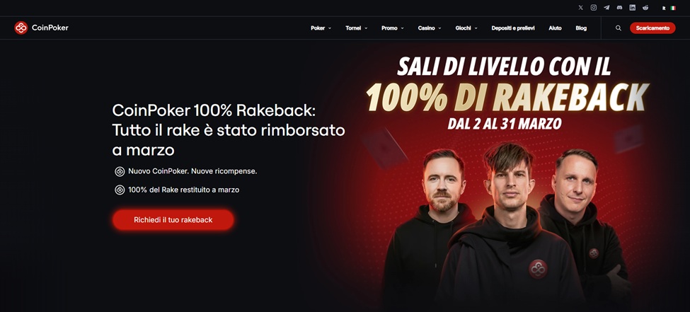 Vantaggi esclusivi e Rakeback